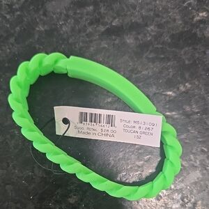 Marc By Marc Jacobs Green Scalloped‎ Silicone Bracelet